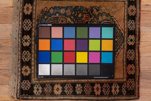 Antique Sarouk Area Rug (1' x 1')